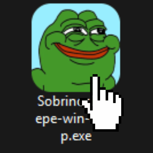 El archivo SobrinosDePepe-win-Setup.exe con el cursor encima